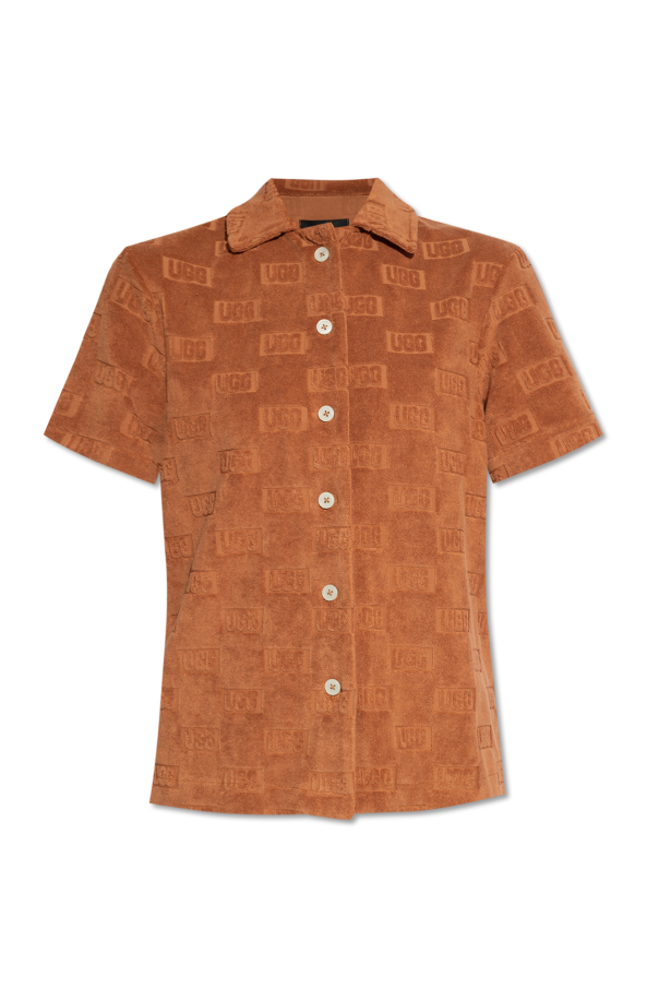Brown Shrina shirt with logo UGG SchaferandweinerShops Switzerland Chaussures UGG Classic II 1017703K K Grey